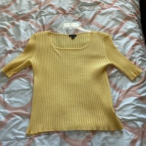 Yellow Short Sleeve - Ribbed
